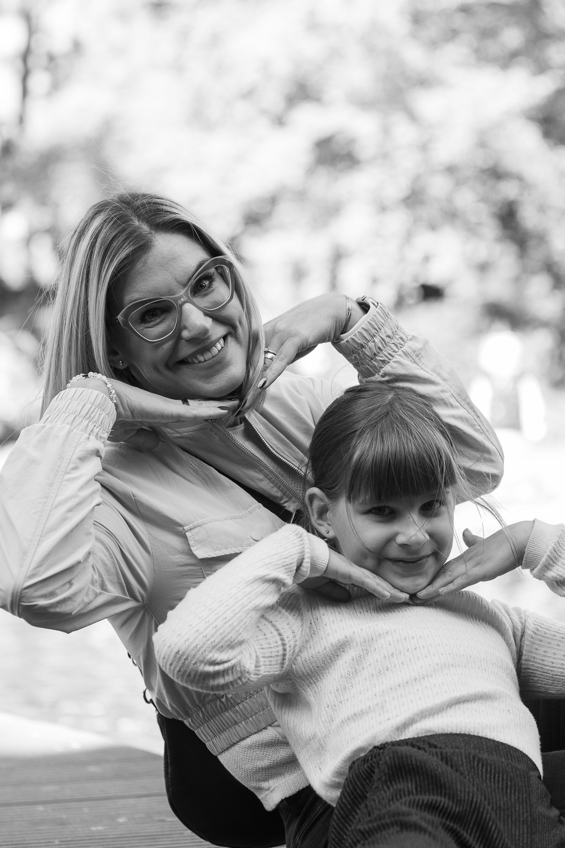 szabadtéri családi portréfotózás