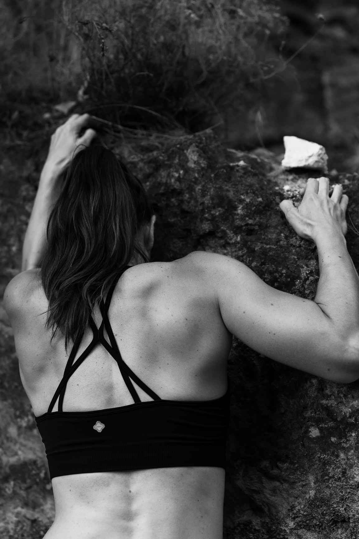 Kontrasztos profilkép edzés közben